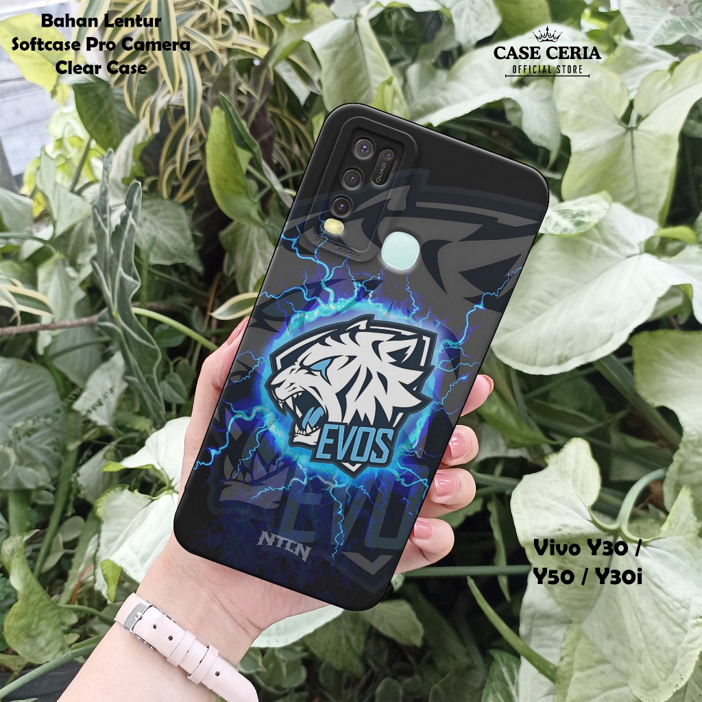 เคส HP สําหรับ Vivo Y30 / Y50 / Y30i – EV0S Esports Motif เคสโทรศัพท์ - Pro Camera Softcase – เคสซิล