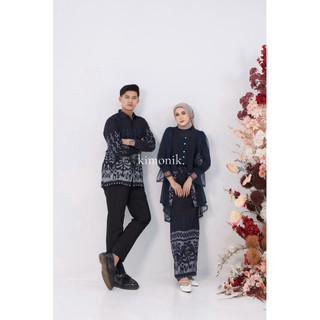 KIMONIK BAJU TENUN PUSPA COUPLE NIGHT BLUE