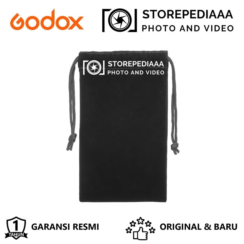 Godox Pouch TT520II TT520III Flash กระเป๋าหูรูดกํามะหยี่สีดํา