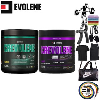 CREVOLENE 300gram Creatine Monohydrate Evolene &  PREVO 25 sachet Pre workout EVOLENE  Suplemen Fitness
