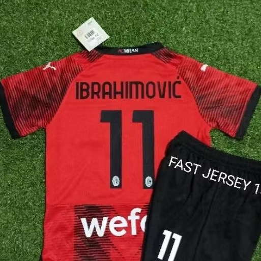 MIL44N KIDS Home Jersey 2024/2025 GO Grade Ori + NAMESET