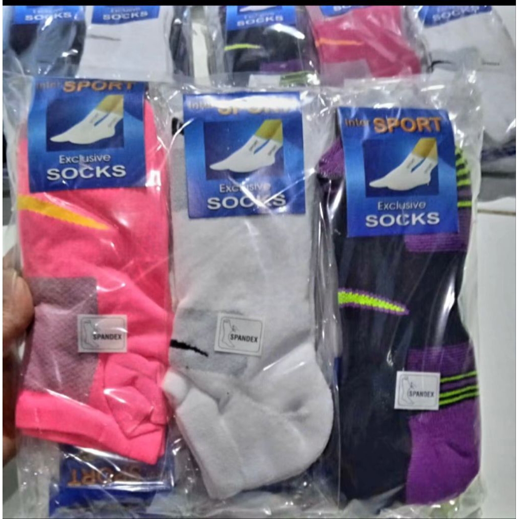 MATA (DOUBLE RUBBER) ADULT ANKLE SPORT SOCKS, ONE PAIR