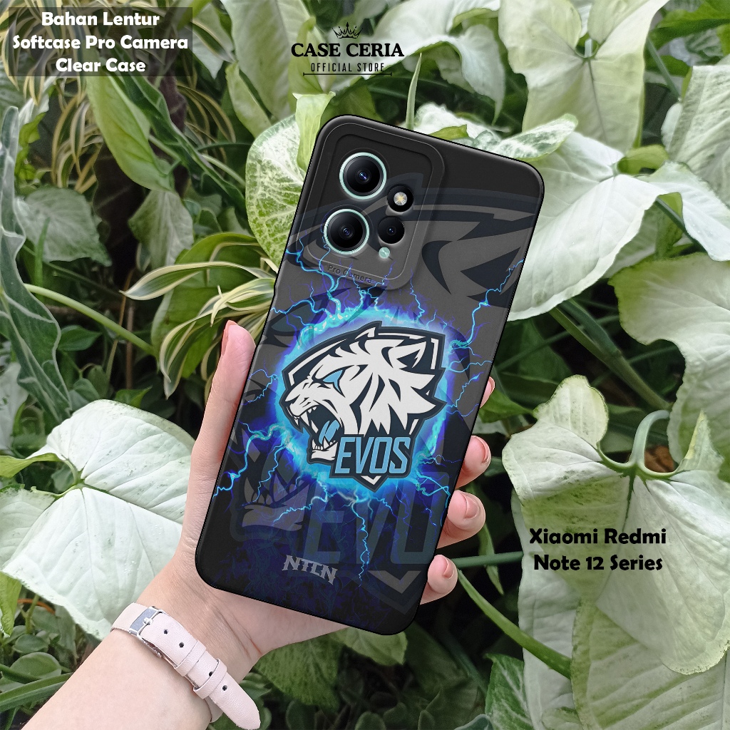เคสสําหรับ Xiaomi Redmi Note 12 4G / Note 12 Pro 5G – EV0S Esports Motif Casing - Pro Camera Softcas