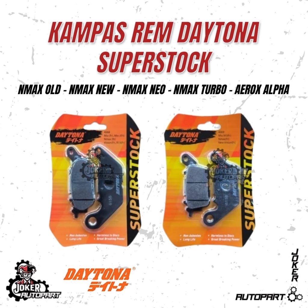 ผ้าเบรค Daytona Nmax Old New Nmax Neo Nmax Turbo Aerox Alpha Dispad ผ้าเบรค Superstock