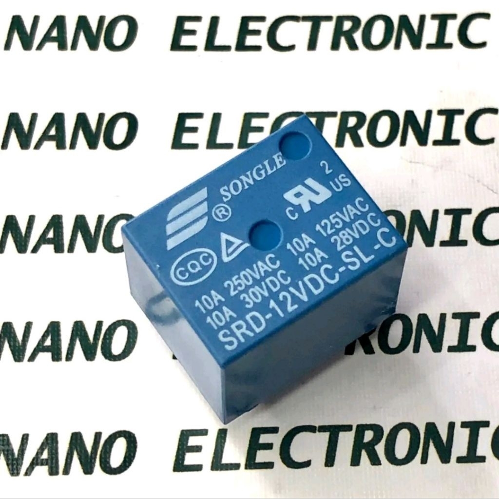 RELAY 12VDC 12Volt SPDT 5Pin, D19x15.5x15.8