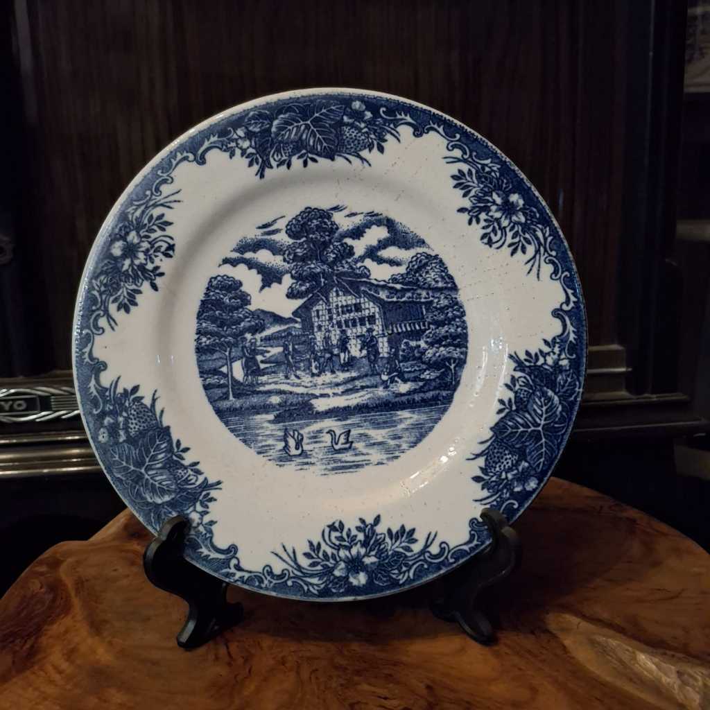 Vintage ยุโรปโบราณแผ่นจอแสดงผล Jhonson Familly