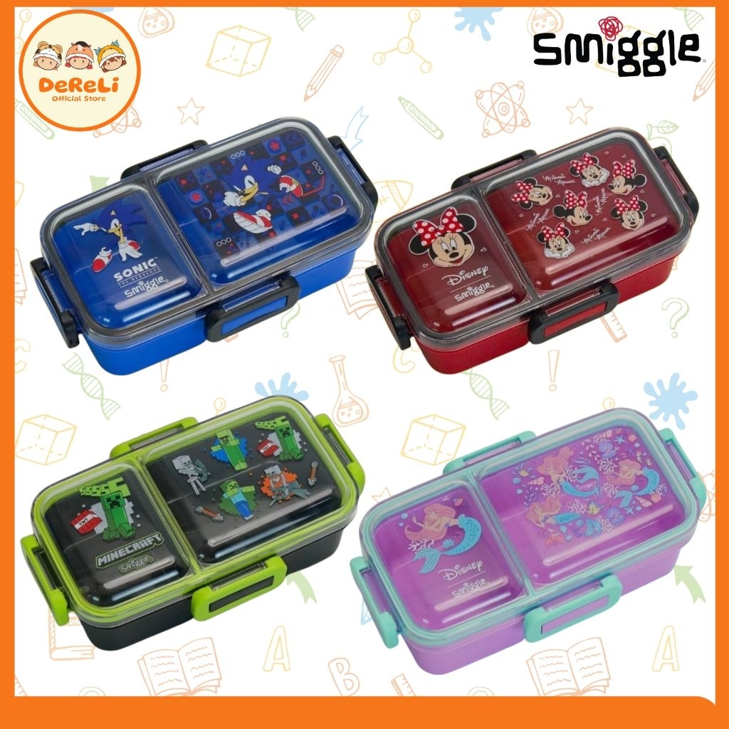 (Lbox Mini Duo) Smiggle - Lunch Box Smiggle - Lbox Smiggle - Lbox Mini Duo - Lunch Box - YKK - Teeny