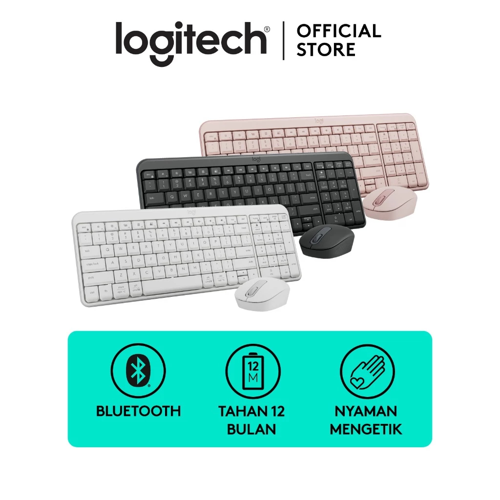 คีย์บอร์ด+เมาส์ Logitech Bluetooth MK-250