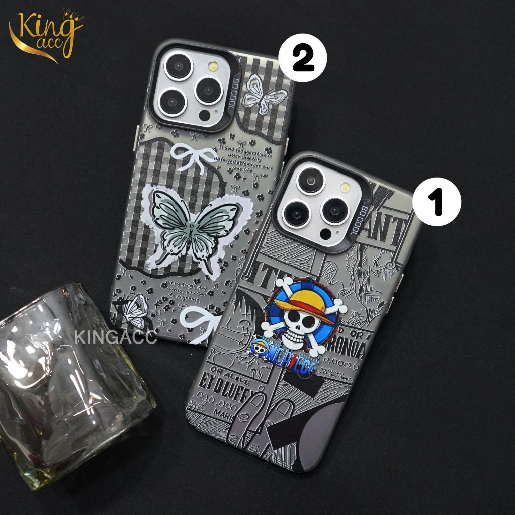 HP Hard Soft Case Hologram Black สําหรับโทรศัพท์ Iphone - IMC 05