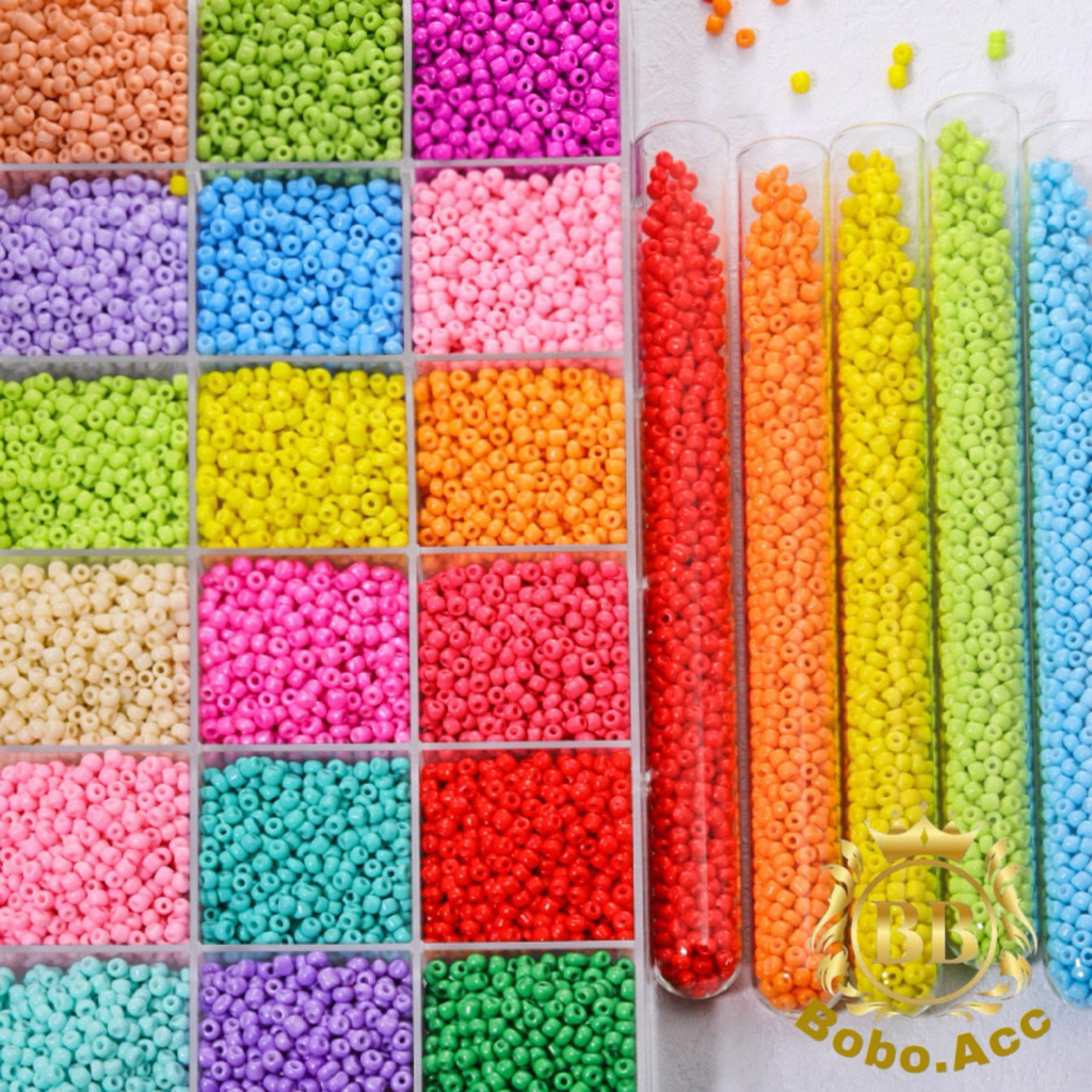 3 มม.-8/o ลูกปัดเลื่อมทราย Diy สร้อยข้อมือสร้อยคอวัสดุ (15 กรัม)