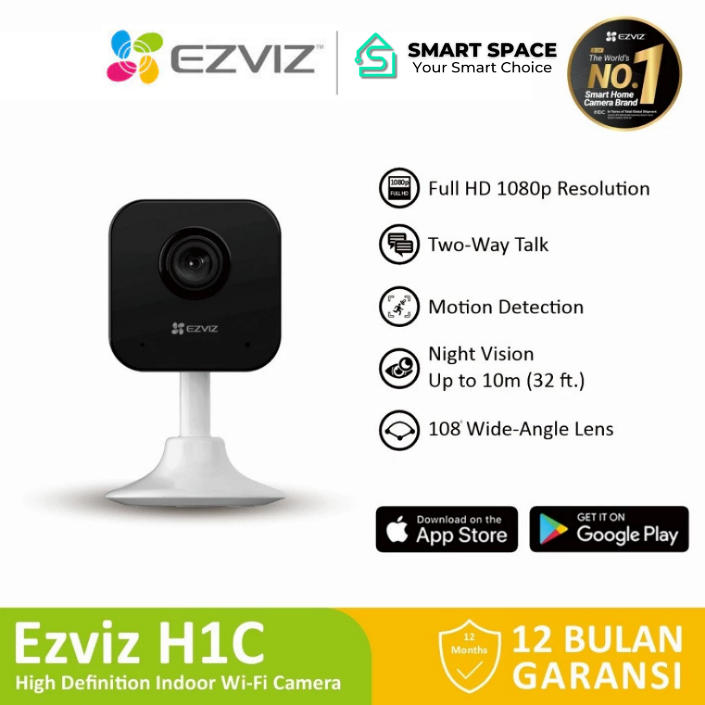 Ezviz H1c Smart Home Wifi IP Camera กล้องวงจรปิดในร่ม Type C