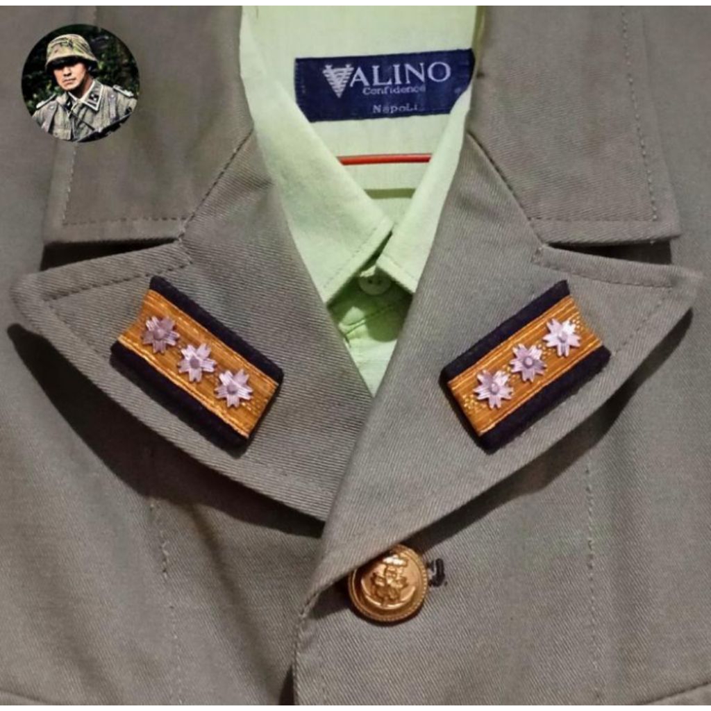 COLLAR PATCH NEEDLE PIN MODEL - RANK ADMIRAL IMPERIAL JAPANESE NAVY/MARINE (IJN) ERA WW2.