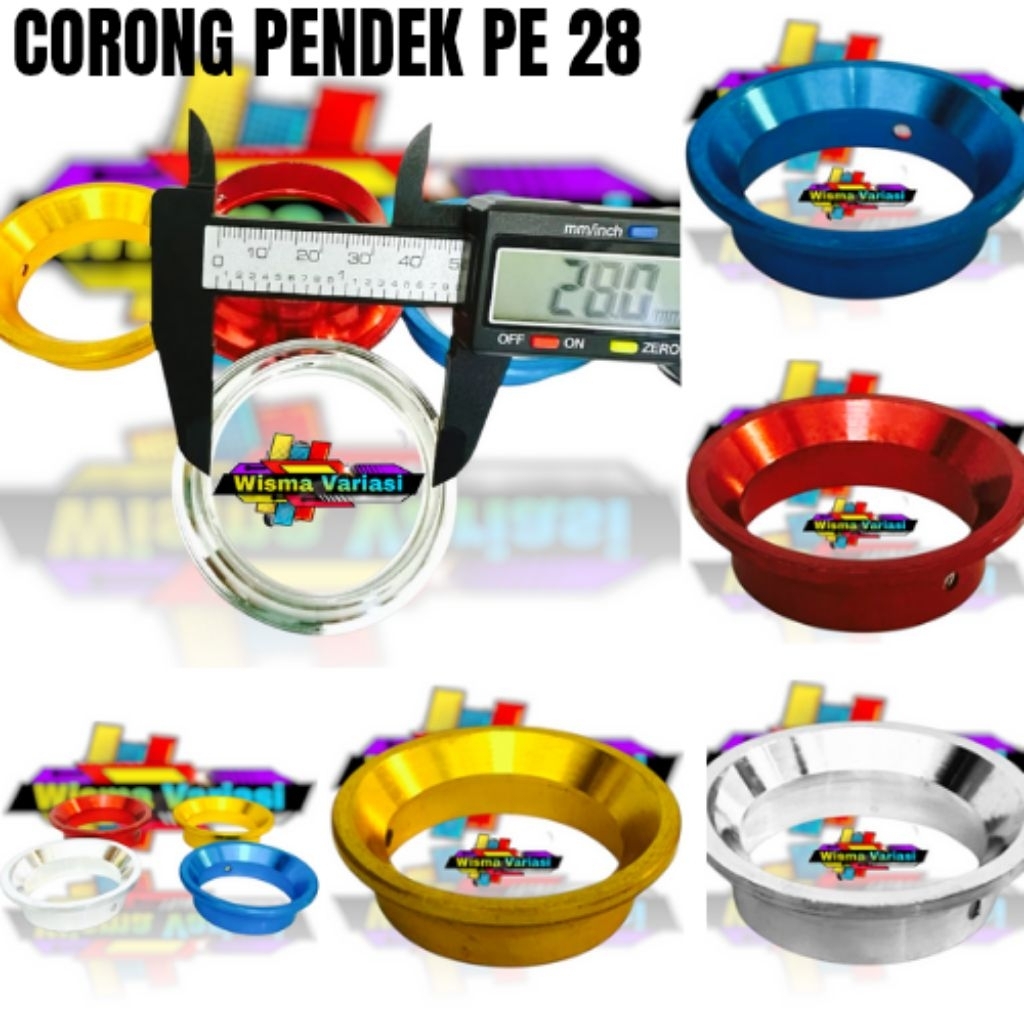 VELOCITY CARBURETOR PE 28 PWK 28 SHORT COLOR CNC