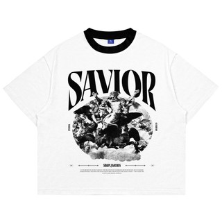 Simplimoods Savior Boxy Fit Oversize Tshirt Baju Kaos Skena Oversize Pria Wanita Cotton Combed 20s