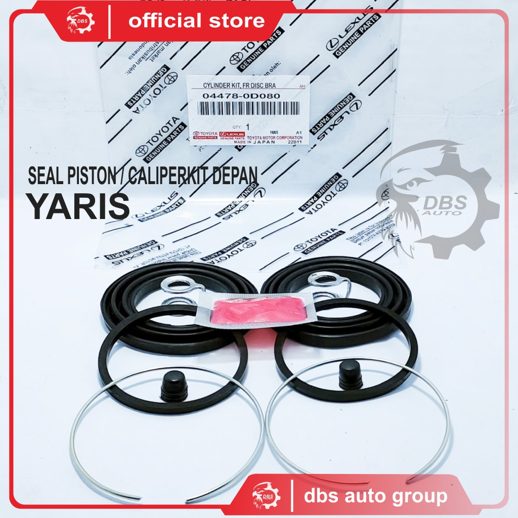 BRAKE CALIPER PISTON SEAL / FRONT CALIPER KIT YARIS