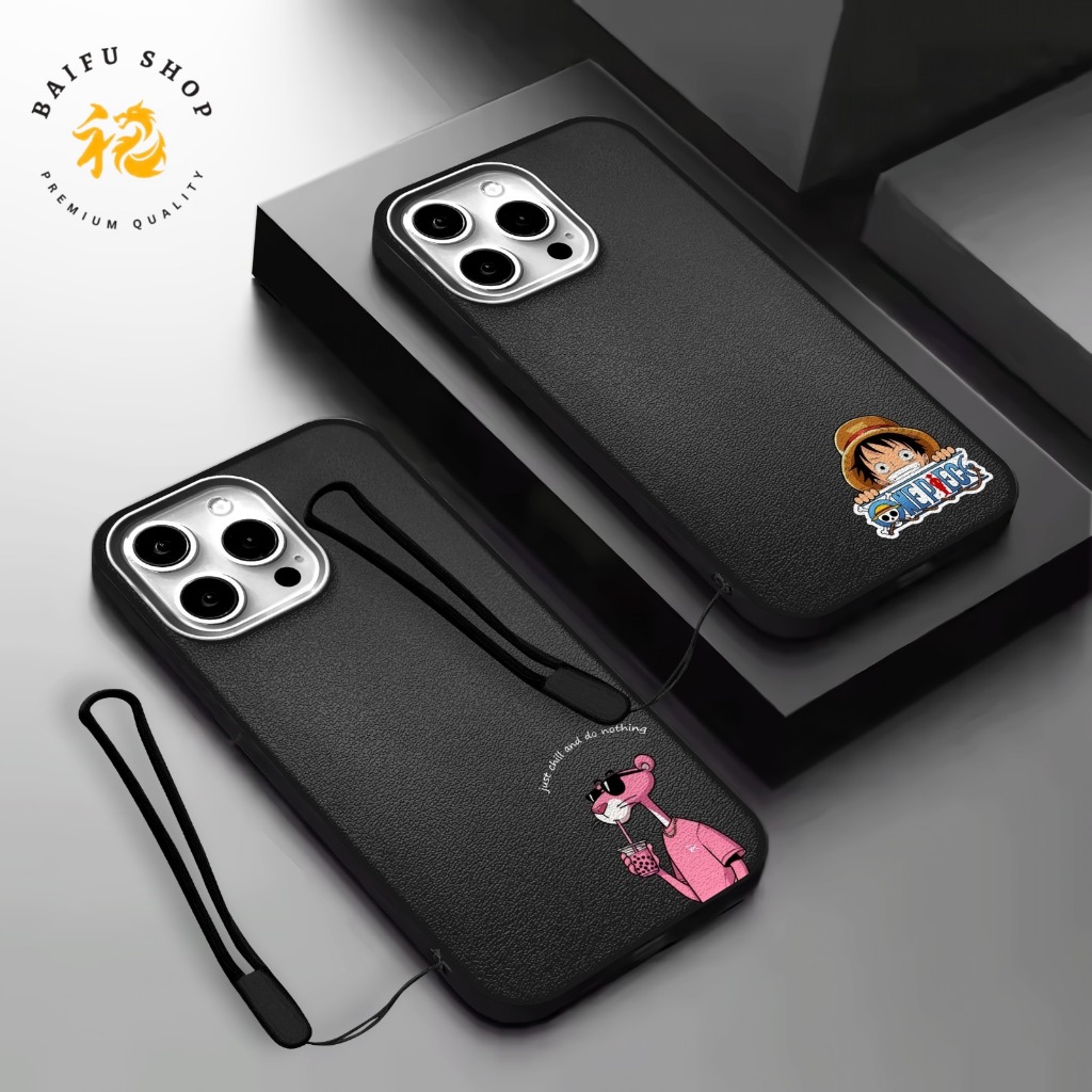 BS5422 SILICONE iPHONE X XS XR 11 12 13 14 15 PRO PROMAX PLUS CARBON SILVER CONAN COMIC PINK PANTHER