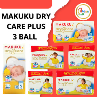 3 Ball Makuku Dry Care Plus S38/NBS44/M30+6/L28+6/XL24+4/XXL22+4 Unisex