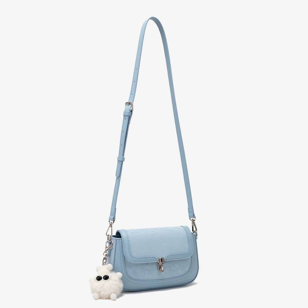 GUNGAN Yichen กระเป๋าสะพายข้างผู้หญิงพร้อมที่แขวนและกล่อง 26045