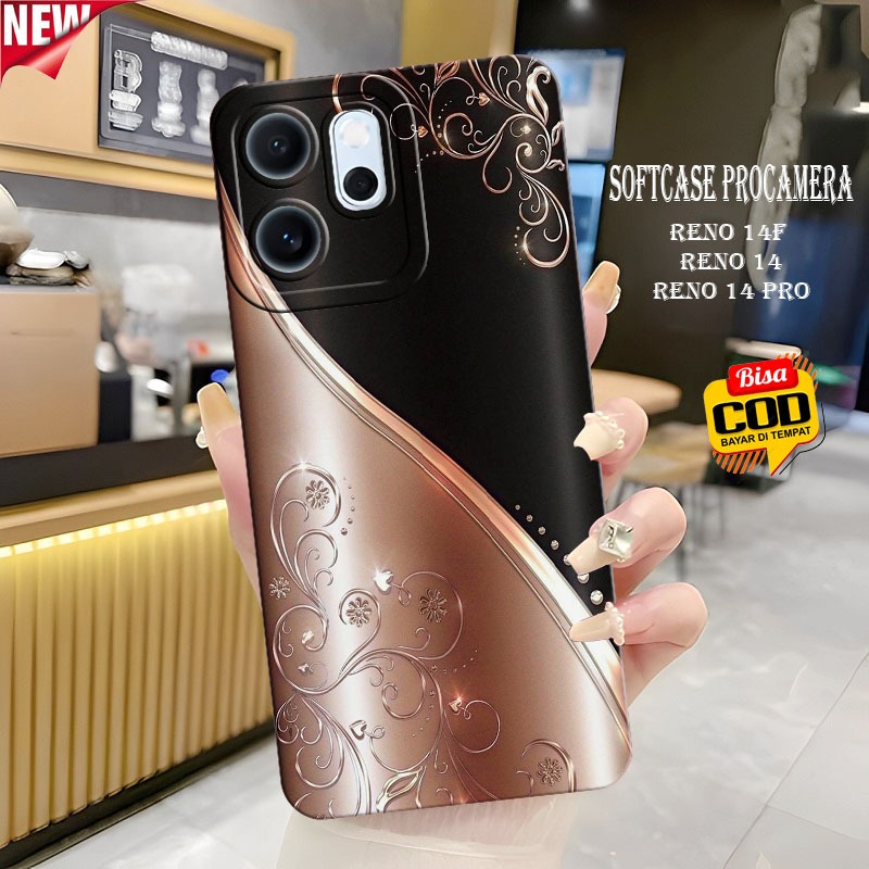 เคส HP Reno 14F - Reno 14 - Reno 14 Pro - Reno 13f - เคส Reno 13 - เคส Softcase แบบยืดหยุ่น - เคสแฟช