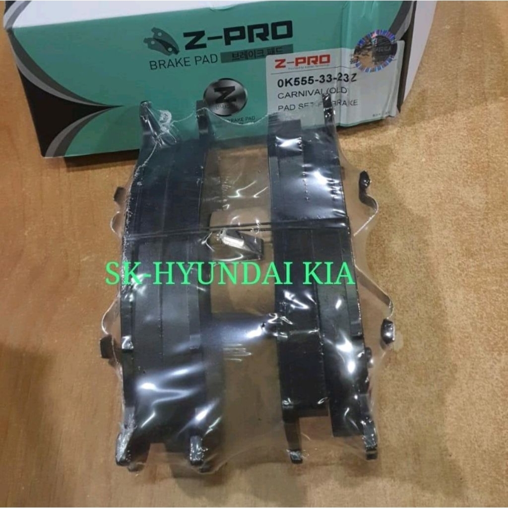 ผ้าเบรคหน้าหน้า OK555-3323Z KIA CARNIVAL SINGLE PISTON - ZPRO