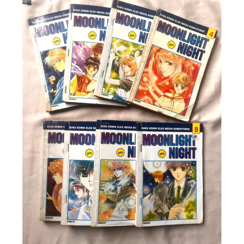Moonlight Night Comic โดย Kanve Akira Set Vol 1-8 Complete / Mystery Series Comic
