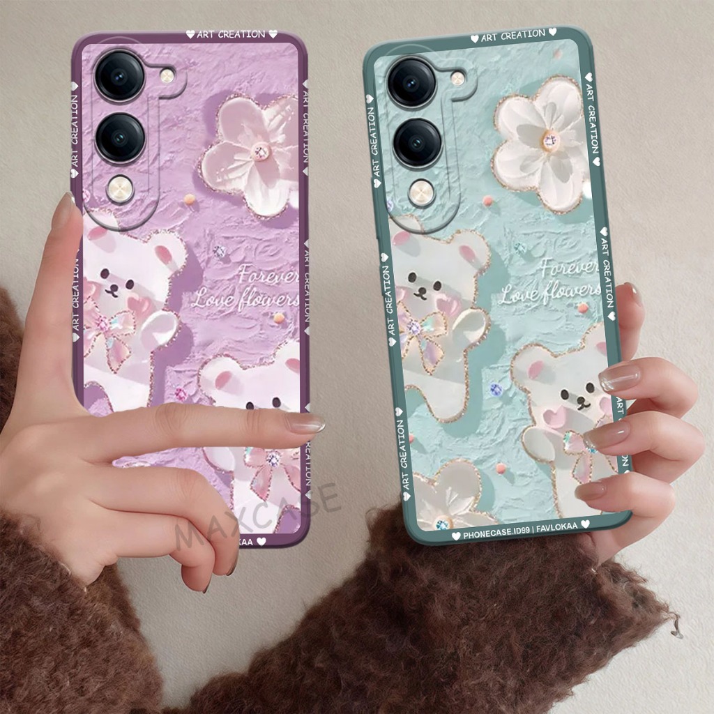 M0P Softcase Hp Vivo Y04S - เคส Vivo Y29S 2025 Bears Motif - เคส Hp น่ารัก - เคส Hp ปัจจุบัน - กล้อง