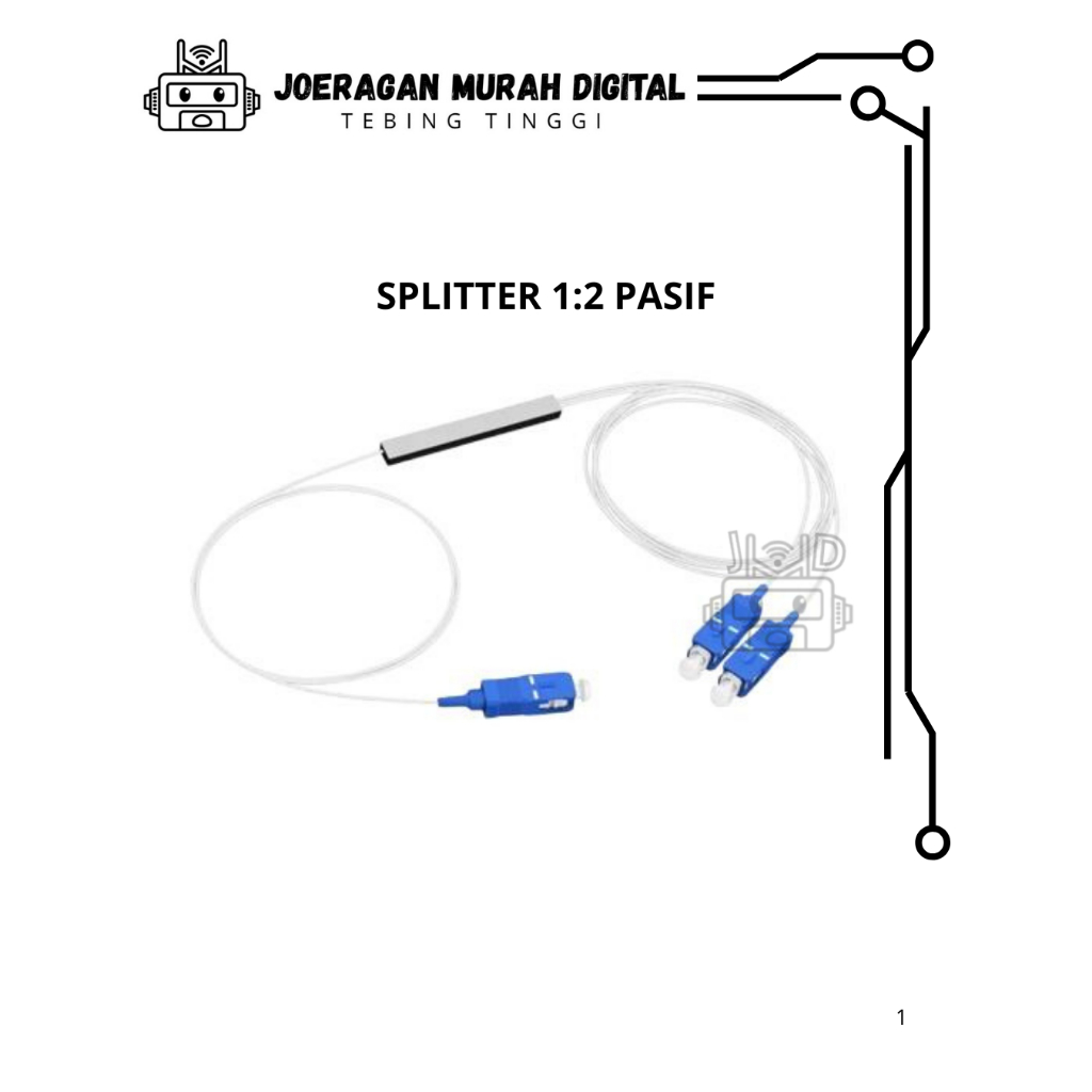 FIBER OPTIC SPLITTER 1:2 PASSIVE UPC