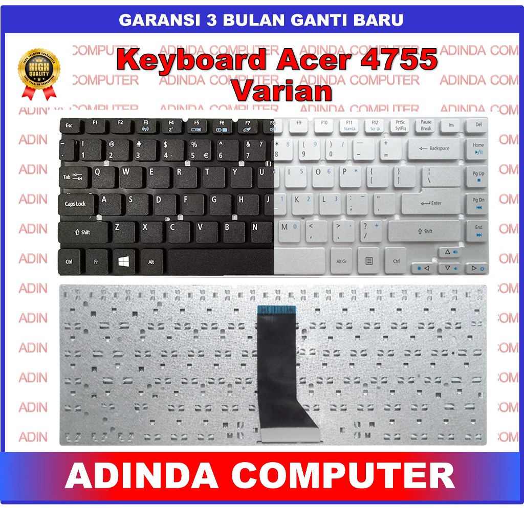 คีย์บอร์ด ACER 3830G 3830T 3830TG 4755 4755G E1-422 E1-420 E1-430 E1-470 E5-471 E5-471G E1-410 สีดํา