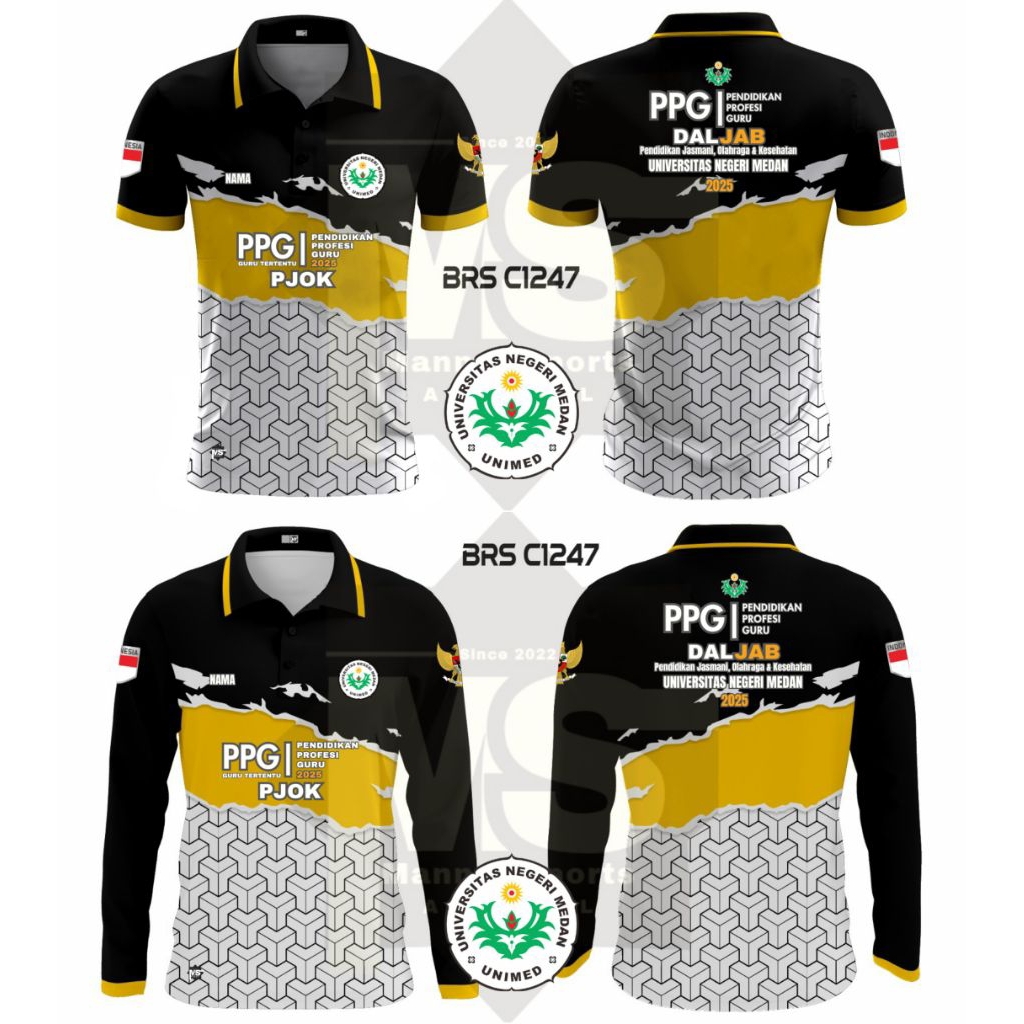 เสื้อยืดเจอร์ซีย์ PPG UNIMED แบบกําหนดเองล่าสุด / เสื้อกอล์ฟ / เสื้อคอปกโปโล Wangky อย่างเป็นทางการแ