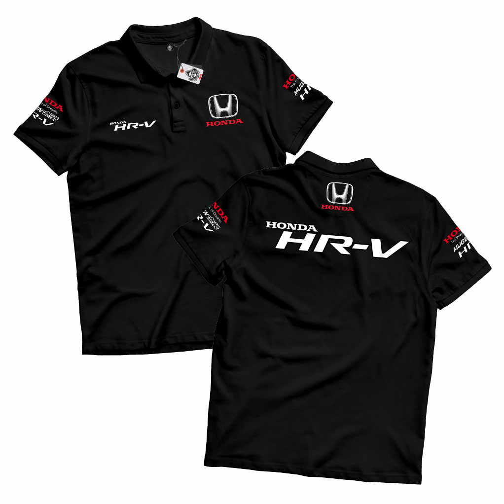 KARIMAKE เสื้อโปโล Distro Unisex Car HONDA HRV เสื้อคอปก