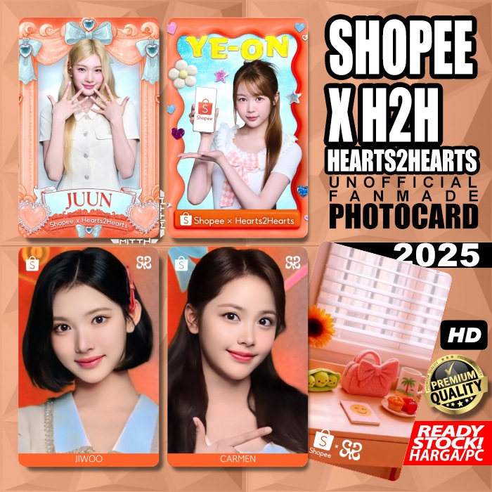 Photocard Hearts2hearts x Shopee Special Edition H2H 2025 Unofficial Photo Card Collection Card h2hx