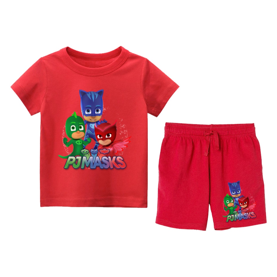 PJ MASKS KIDS ชุดเสื้อยืดและกางเกง