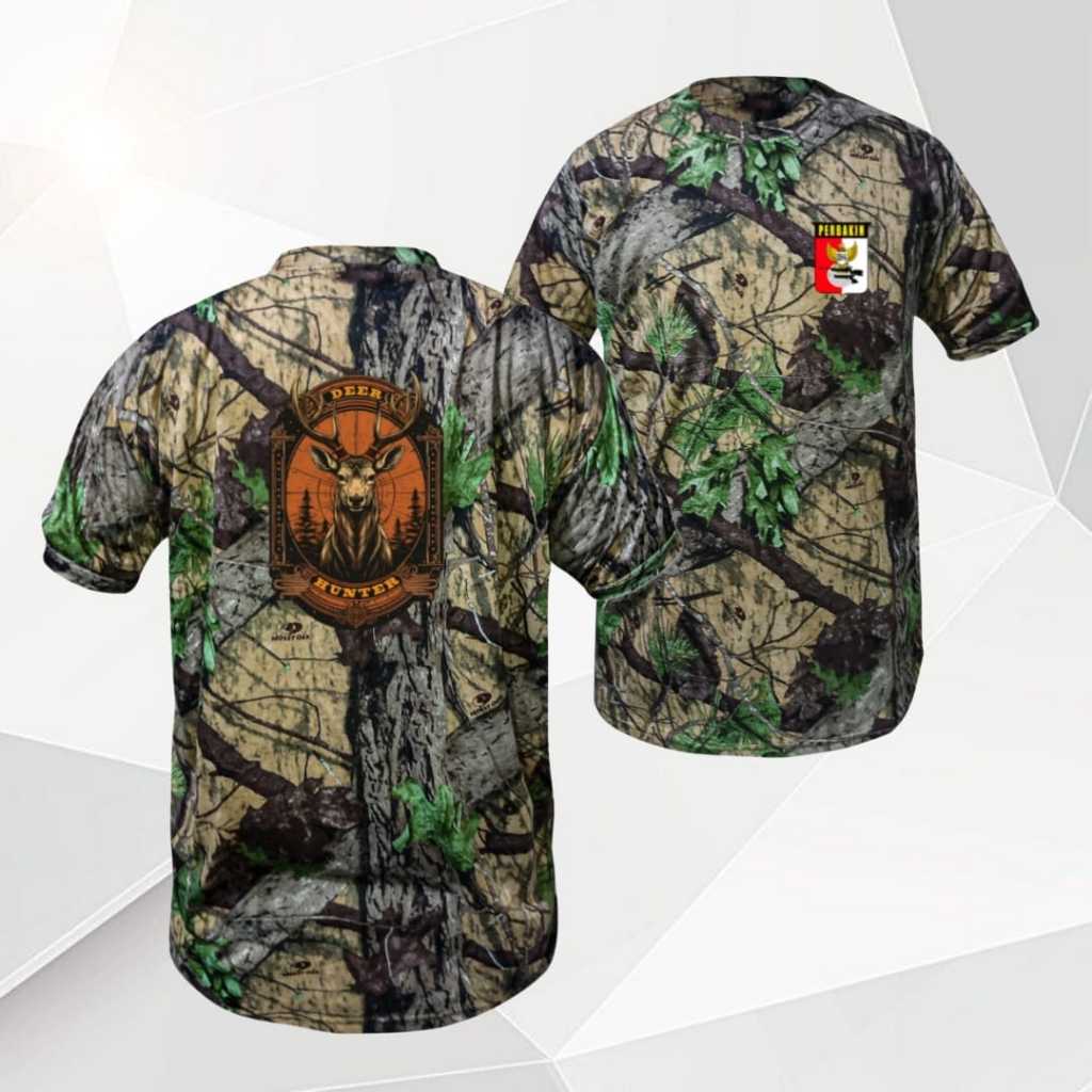 เสื้อยืดลายพราง Mossy Oak Perbakin Deer - ดีไซน์เฉพาะสําหรับคนรักล่าสัตว์