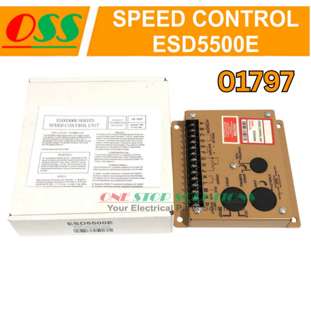 การควบคุมความเร็ว ESD5500E 5500E GENSET