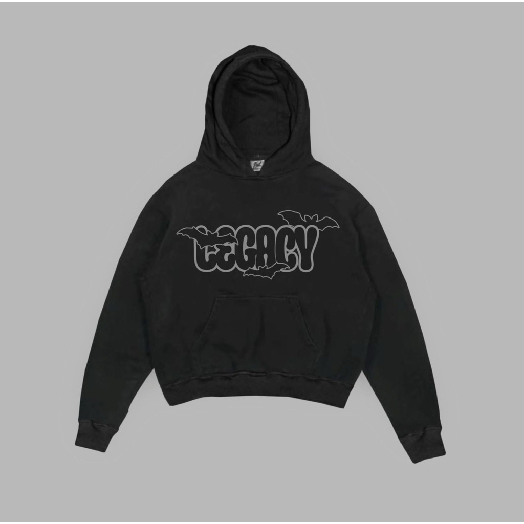FAILOFFICIAL HOODIE BOXY - LEGACY BLACK SCREEN PRINTING PUFF INK FOAMING