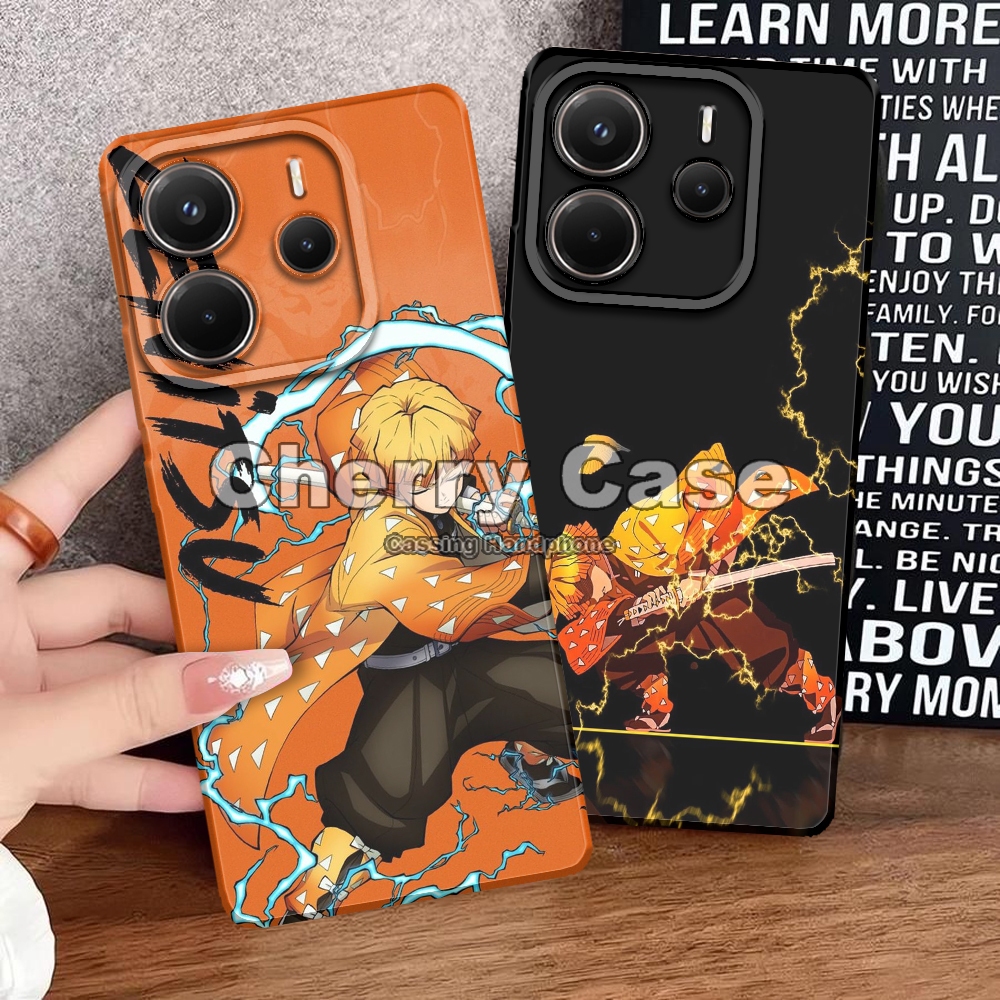 Cherry Acc QW18 SoftCase Pro กล้องอะนิเมะ Motif สําหรับ Redmi หมายเหตุ 14 4G/5G Kesing กรณี Hp Cassi