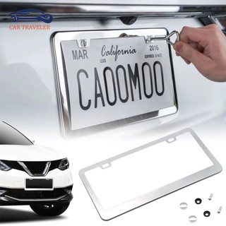 Bingkai Plat Nomor Logam Bingkai Baja Tahan Karat Bingkai Plat Nomor Ukuran Standar / Bingkai Plat Nomor