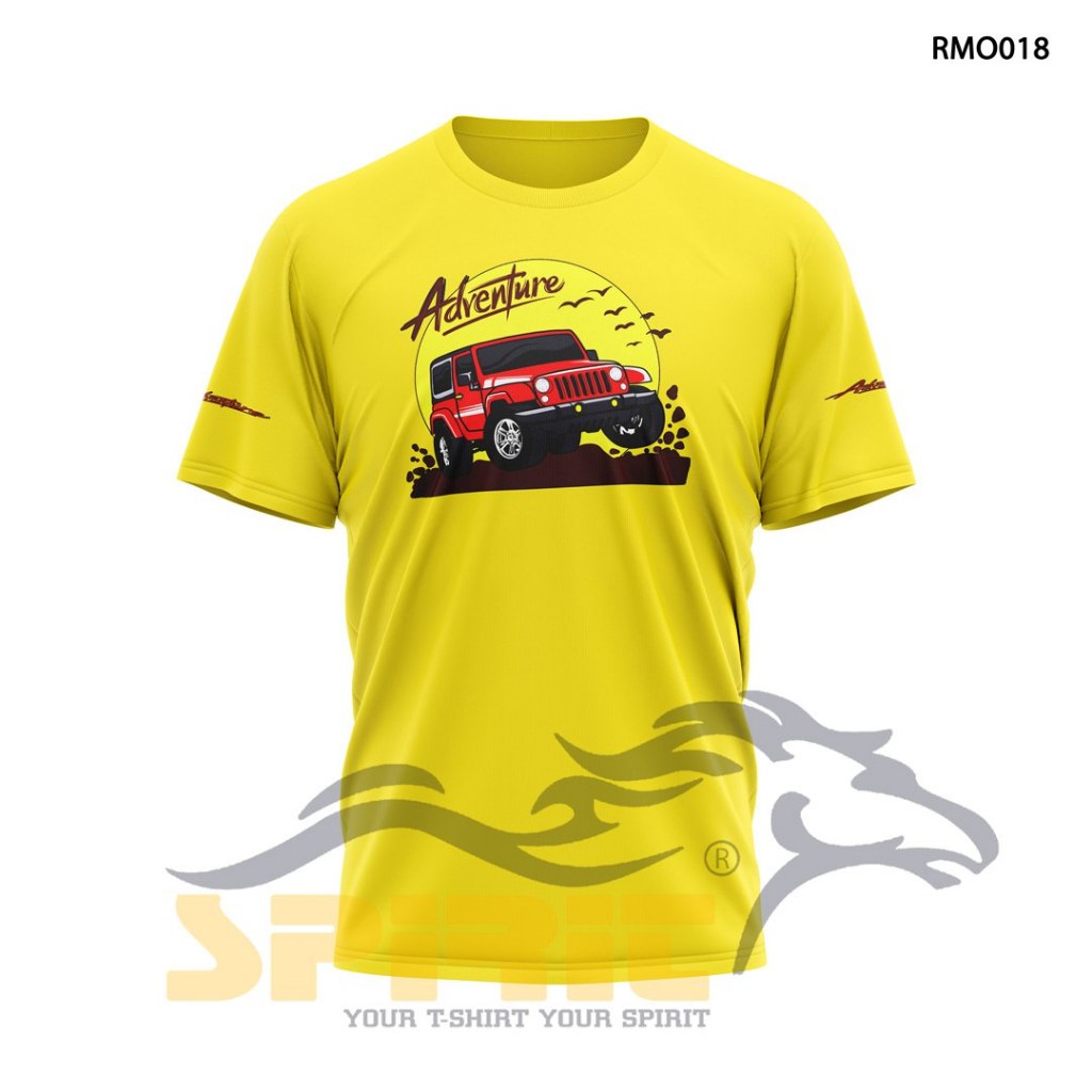 KATUN Cool 4x4 Jeep Adventure Car เสื้อยืดแขนสั้น 24s Combed Cotton ผู้ชายผู้หญิงทุกสี