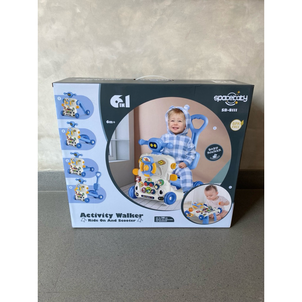 ใหม่! ACTIVITY WALKER SB-8111 6in1 SPACEBABY เป็นสกู๊ตเตอร์ Rocket n ได้