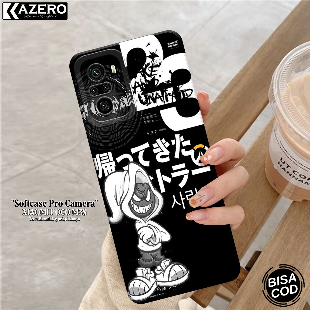 KAZERO - XIAOMI POCO M5S เคสโทรศัพท์ - เคสแฟชั่นการ์ตูน - กล้อง Pro - XIAOMI POCO M5S Softcase - เคส