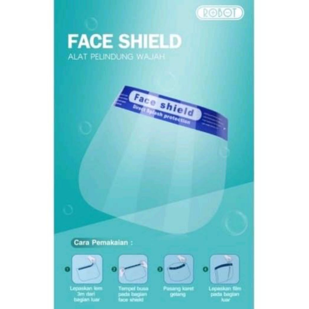 Robot MZ001 Face Shield จาก Drops Clear Anti Virus