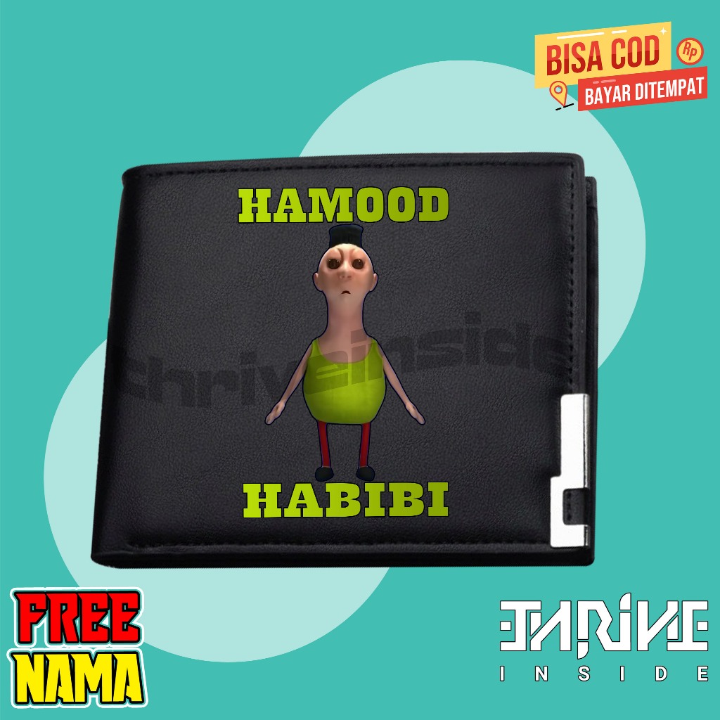 FREE NAME Hamood Habibi Viral Childrens Folding Wallet / Hamood Habibi Character Childrens Wallet