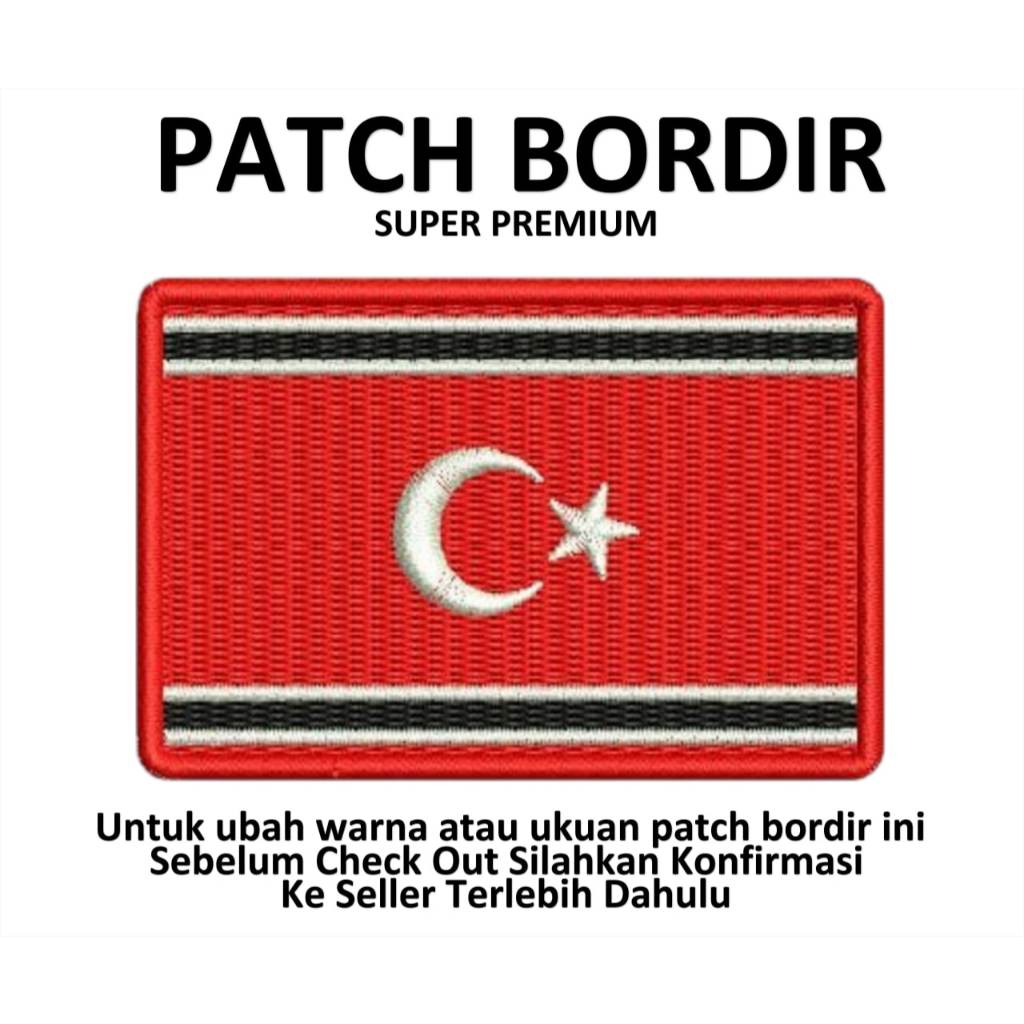 ACAH FLAG EMBROIDERED PATCH EMBLEM - โดย INOVASI EMBROIDERY PATCH