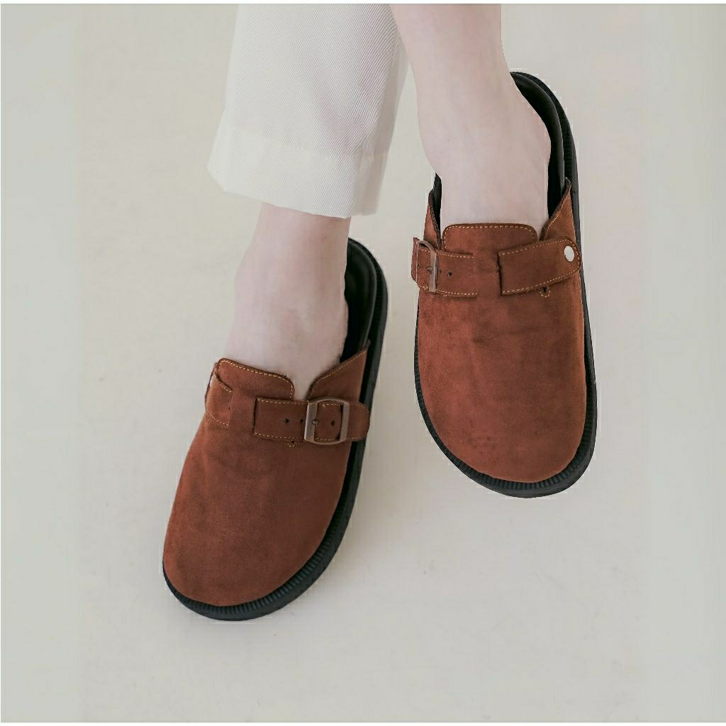 ซีรีส์ Nara Brown โดย Haeys Sandal Mules Sandal Hangout Daily Casual Platform Sandals