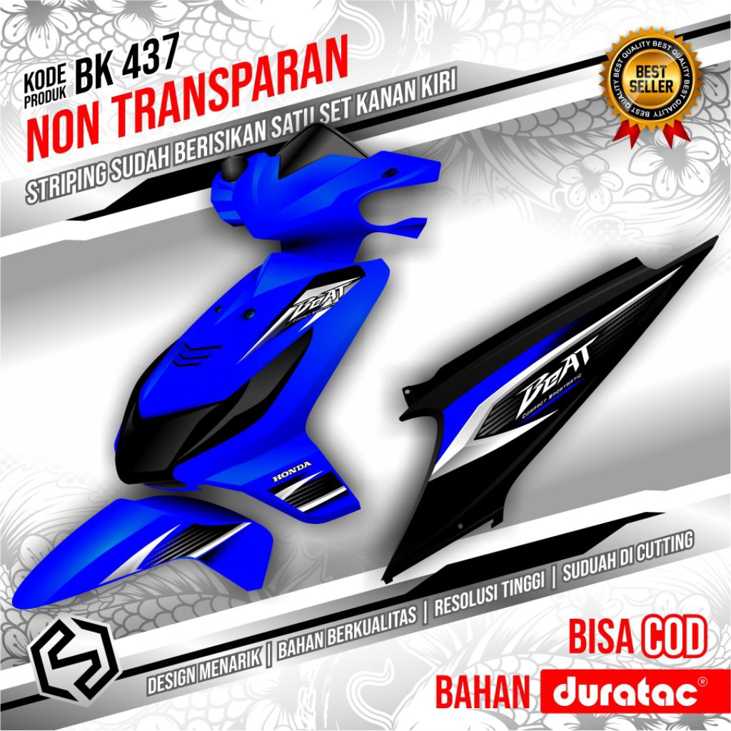 Beat คาร์บูเรเตอร์ Graphic Striping Thailand Variation / Bk 437 / Bk 445