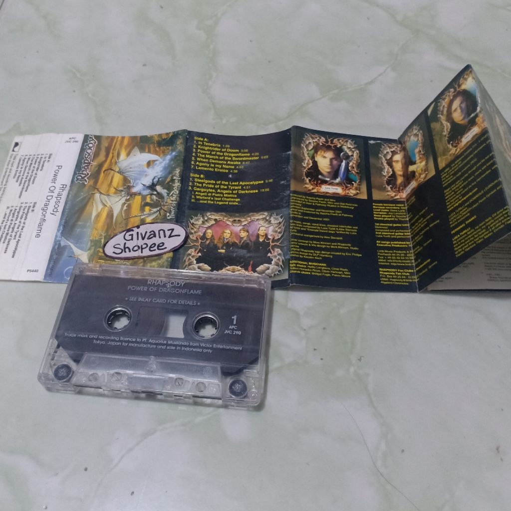 เทปคาสเซ็ท Rhapsody - พลังมังกร