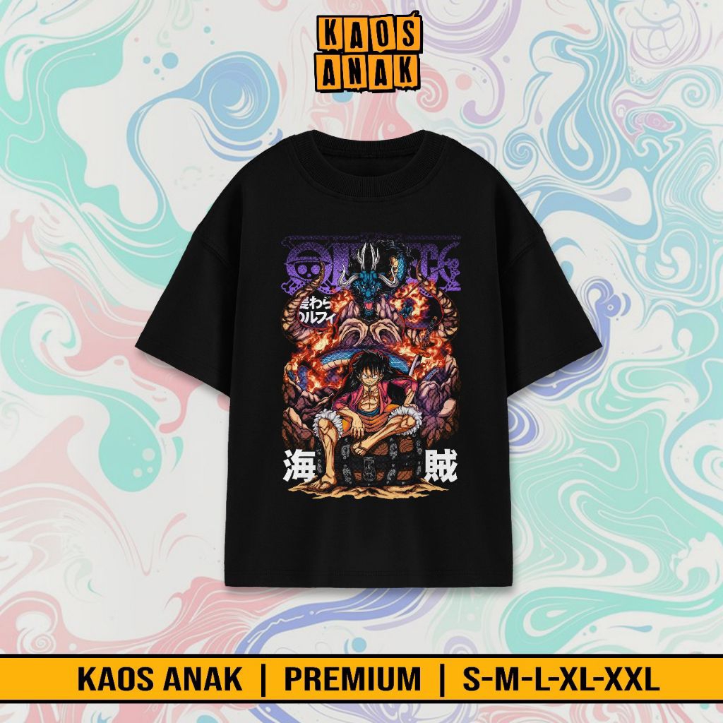One Piece Kids T-shirt / Luffy Squad Boys Girls T-shirt / Premium One Piece T-shirt