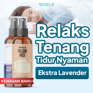Wiselie Pillow Mist Fabric Spray Membantu Tidur Lebih Pulas Nyenyak Aroma Menenangkan Lavender kasur Bantal Sprei Relaksasi Insomnia Sleep Mist Premium