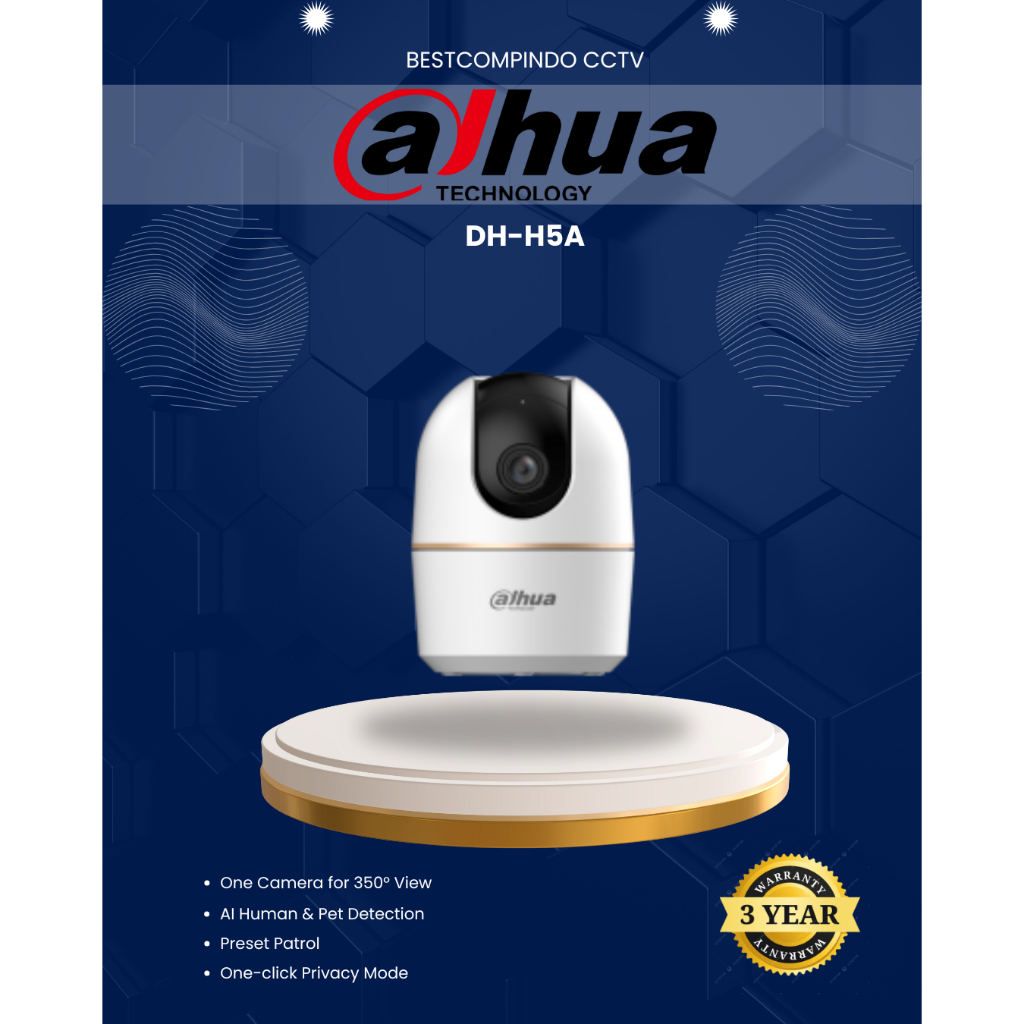 Dahua DH-H5A 5 MP | กล้องวงจรปิด DAHUA | กล้อง DAHUA WIFI | กล้องวงจรปิด WIFI