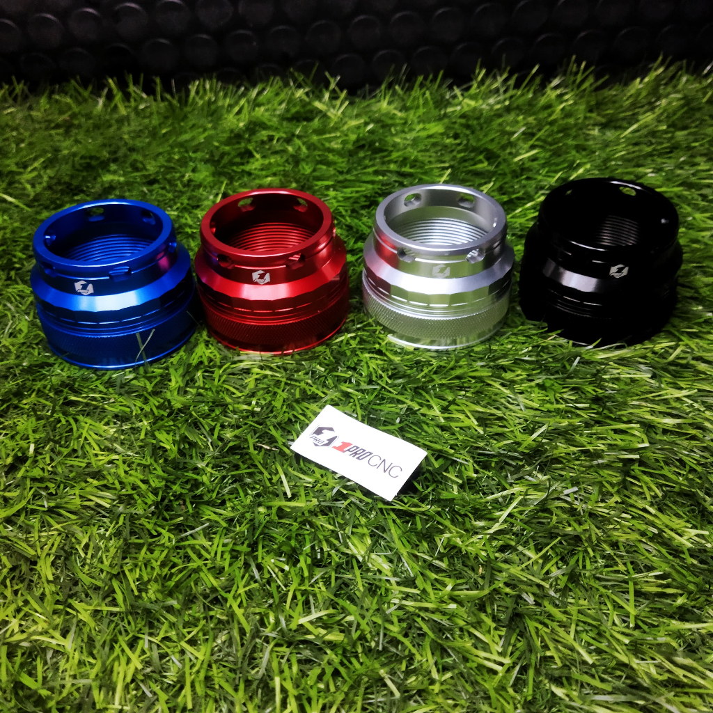 RX KING ALUMINIUM CNC PRO 1 RACING EXHAUST NUT/ZR PRO 1 RACING EXHAUST NECK NUT